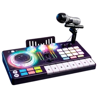 Музыкальная установка DJ Controller 208 (микрофон, запись, игры, подсветка, bluetooth)