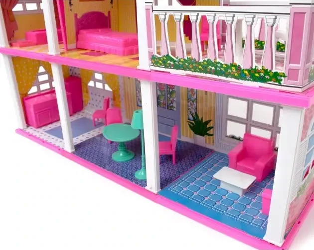 Домик для кукол 6980 My Lovely Villa (2 этажа, 5 комнат, мебель)