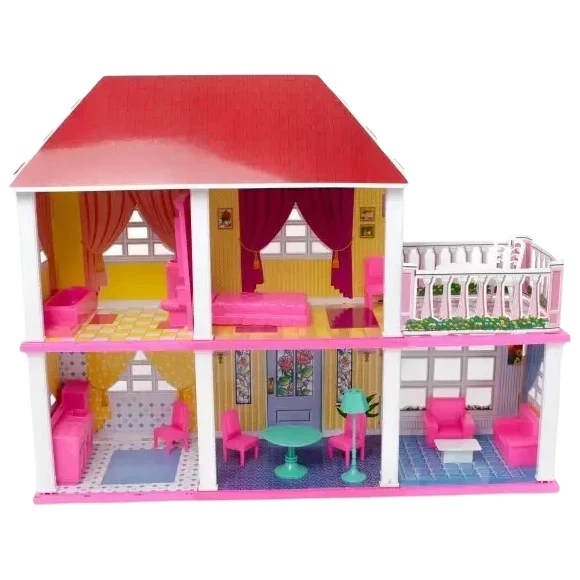 Домик для кукол 6980 My Lovely Villa (2 этажа, 5 комнат, мебель)