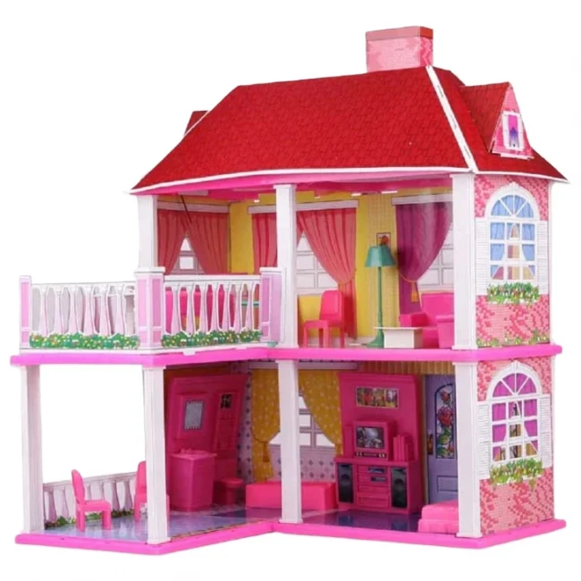 Домик для кукол 6980 My Lovely Villa (2 этажа, 5 комнат, мебель)