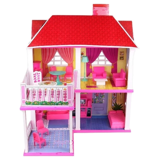 Домик для кукол 6980 My Lovely Villa (2 этажа, 5 комнат, мебель)