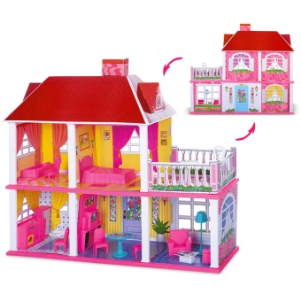 Домик для кукол 6980 My Lovely Villa (2 этажа, 5 комнат, мебель)
