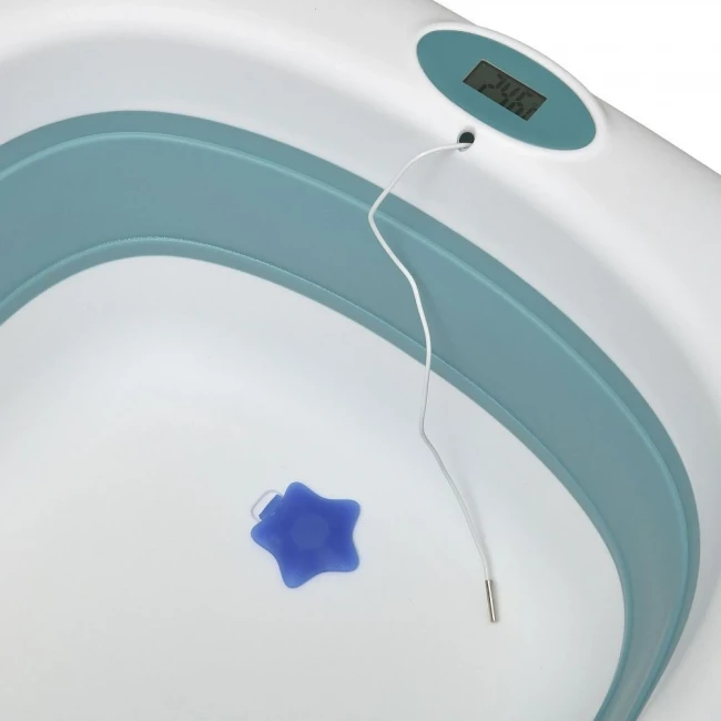 Ванночка детская El Camino ME 1106 T-CONTROL Blue (складная, с термометром) Ванночка детская El Camino ME 1106 T-CONTROL Blue (складная, с термометром)