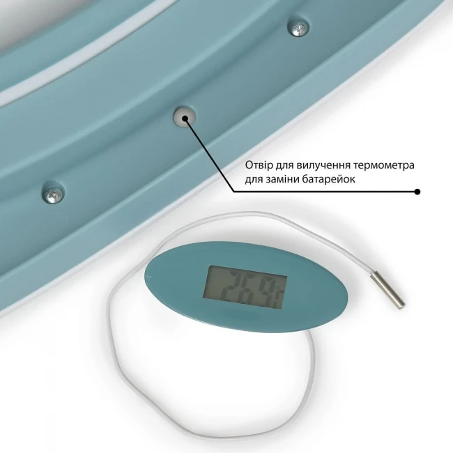 Ванночка детская El Camino ME 1106 T-CONTROL Blue (складная, с термометром) Ванночка детская El Camino ME 1106 T-CONTROL Blue (складная, с термометром)