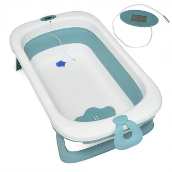 Ванночка детская El Camino ME 1106 T-CONTROL Blue (складная, с термометром)