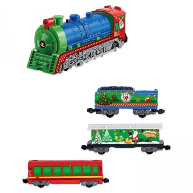 Железная дорога BSQ 21812 Новогодний экспресс (42 элемента, длина пути 366 см)