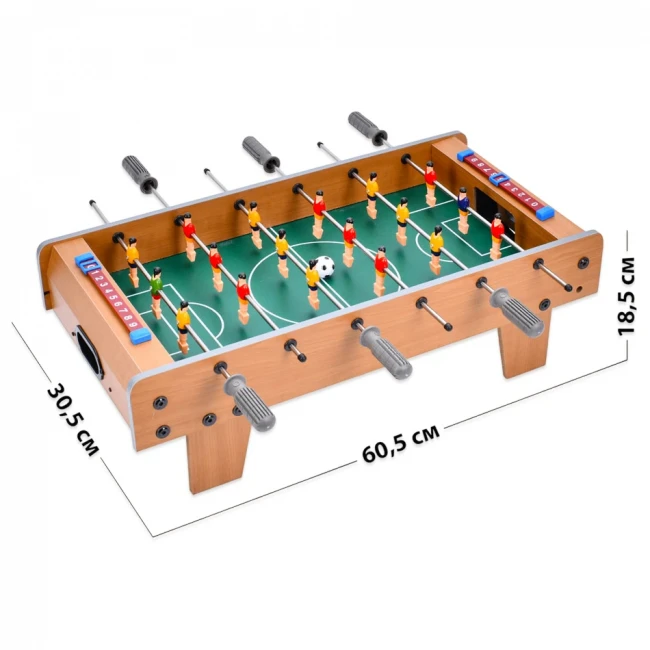 Настольный футбол Soccer 2884 (60,5x30,5x18,5 см, деревянный, 6 штанг, на ножках) Настольный футбол Soccer 2884 (60,5x30,5x18,5 см, деревянный, 6 штанг, на ножках)