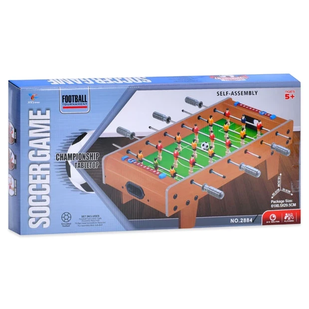 Настольный футбол Soccer 2884 (60,5x30,5x18,5 см, деревянный, 6 штанг, на ножках) Настольный футбол Soccer 2884 (60,5x30,5x18,5 см, деревянный, 6 штанг, на ножках)