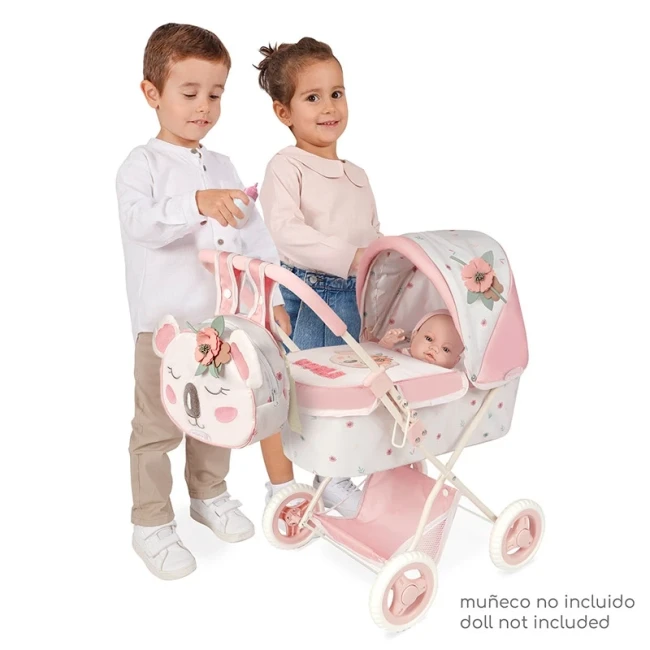 Коляска для ляльок DeCuevas 85079 Koala (класична, кошик, рюкзак) Коляска для ляльок DeCuevas 85079 Koala (класична, кошик, рюкзак)