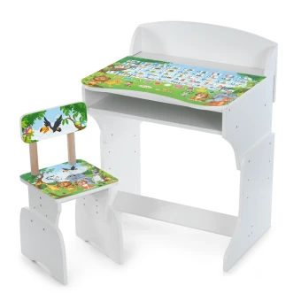 Парта школьная M 301-3 Джунгли (1 стульчик, высота 3 положения)