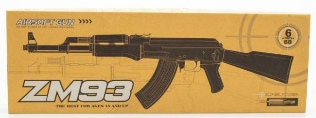 Детский автомат ZM 93 Калашников металлический, пули
