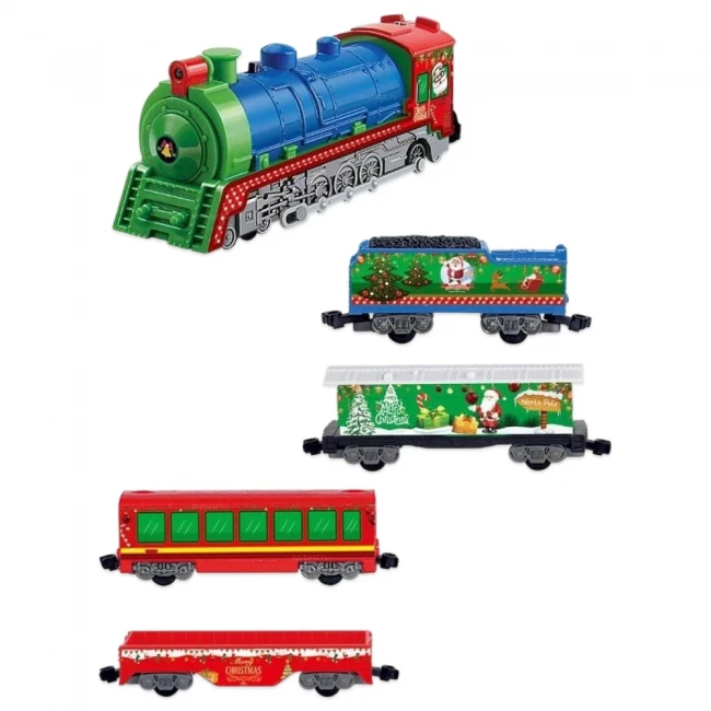 Железная дорога BSQ 21811 Новогодний экспресс (58 элементов, длина пути 670 см)