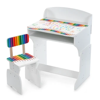 Парта школьная M 301-4 Карандаши (1 стульчик, высота 3 положения)