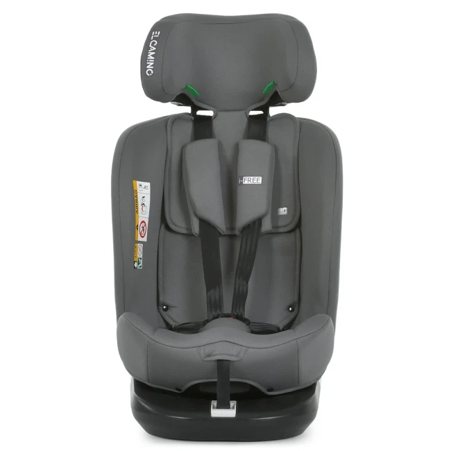 Автокрісло El Camino ME 1187 i-FREE Shadow Gray, Isofix, оборот на 360º, від народження до 36 кг