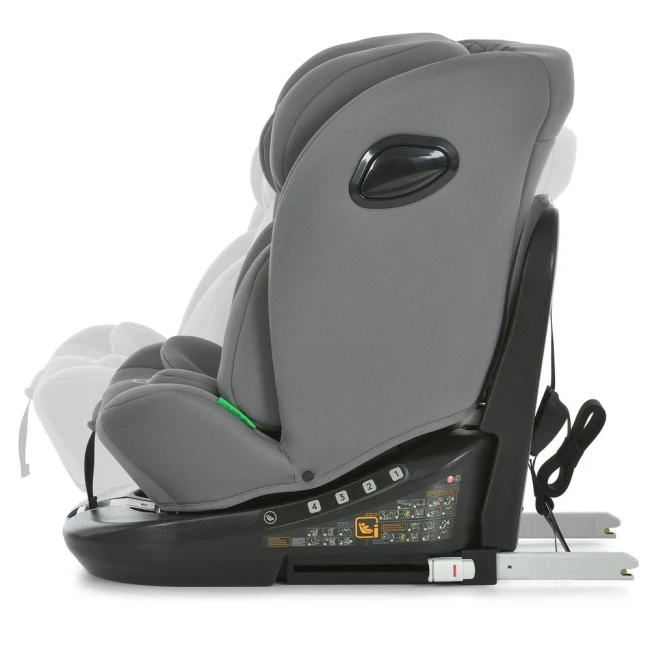 Автокрісло El Camino ME 1187 i-FREE Shadow Gray, Isofix, оборот на 360º, від народження до 36 кг