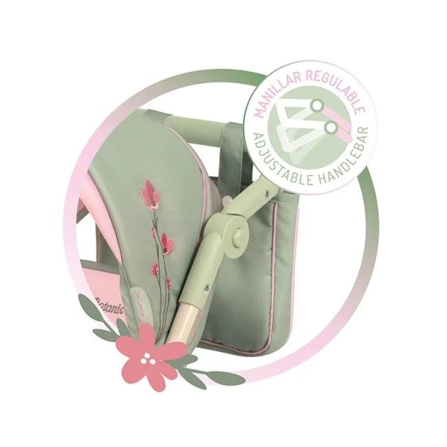 Коляска для кукол DeCuevas 90368 Botanic для близнецов (прогулочная, корзинка, сумка) Коляска для кукол DeCuevas 90368 Botanic для близнецов (прогулочная, корзинка, сумка)