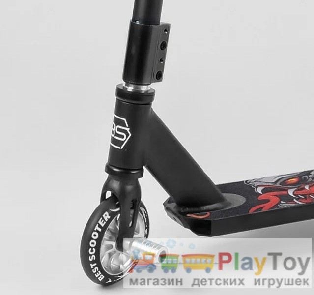 Самокат двухколесный трюковый Best Scooter (43594) HIC-система, ПЕГИ, колеса 110 - PU Самокат двухколесный трюковый Best Scooter (43594) HIC-система, ПЕГИ, колеса 110 - PU