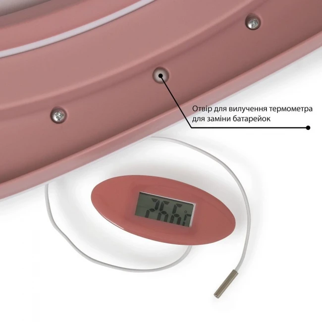 Ванночка детская El Camino ME 1106 T-CONTROL Pink (складная, с термометром) Ванночка детская El Camino ME 1106 T-CONTROL Pink (складная, с термометром)