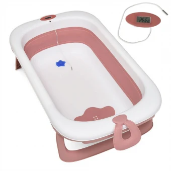 Ванночка детская El Camino ME 1106 T-CONTROL Pink (складная, с термометром)