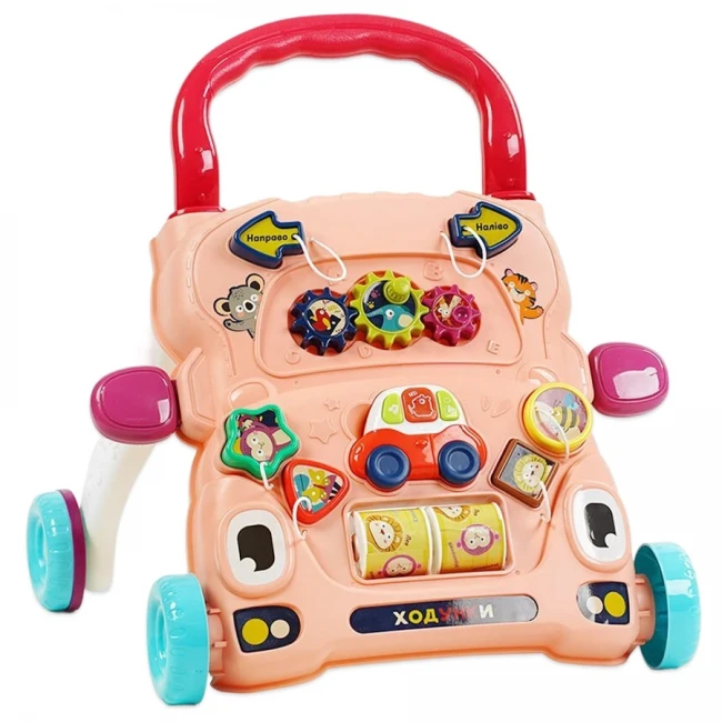 Ходунки-каталка WToys 67127 (сортер, шестерни, подсветка, музыка, песни, сказки)