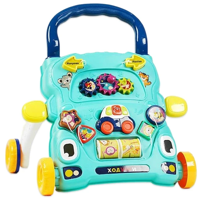 Ходунки-каталка WToys 67127 (сортер, шестерни, подсветка, музыка, песни, сказки)