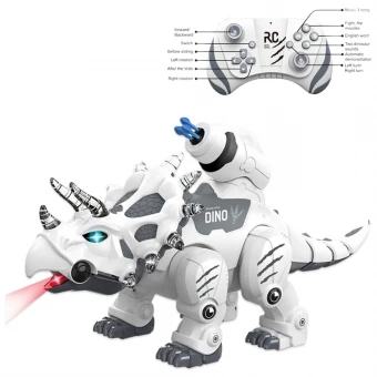 Робот динозавр 911-591 A на радиоуправлении (60 см, аккумулятор, свет, звук, стреляет зарядами)