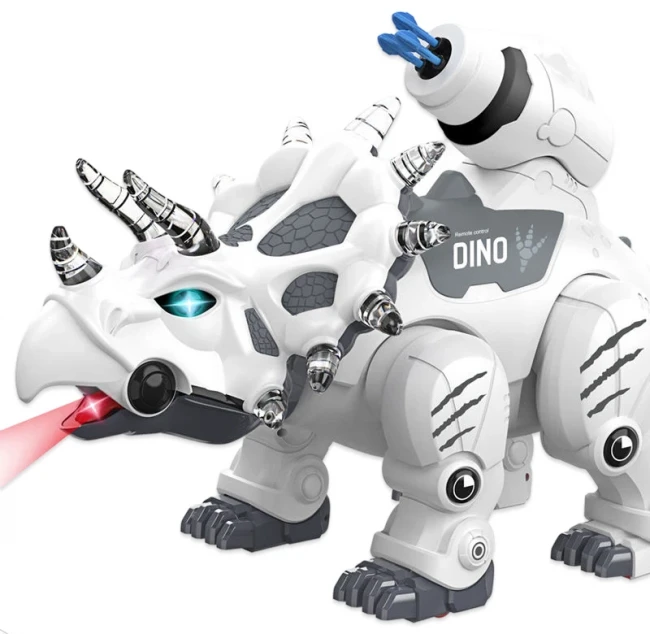 Робот динозавр 911-591 A на радиоуправлении (60 см, аккумулятор, свет, звук, стреляет зарядами) Робот динозавр 911-591 A на радиоуправлении (60 см, аккумулятор, свет, звук, стреляет зарядами)