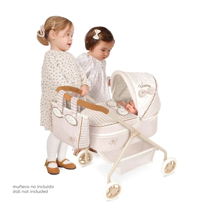 Коляска для ляльок DeCuevas 86078 Verona (класична, кошик, сумка)