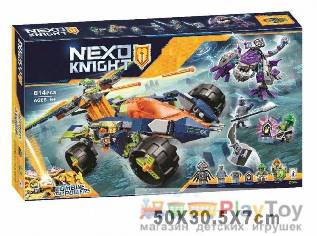 Конструктор "Nexo Knights" (10704) Вездеход Аарона 4x4, 614 деталей - Аналог 70355
