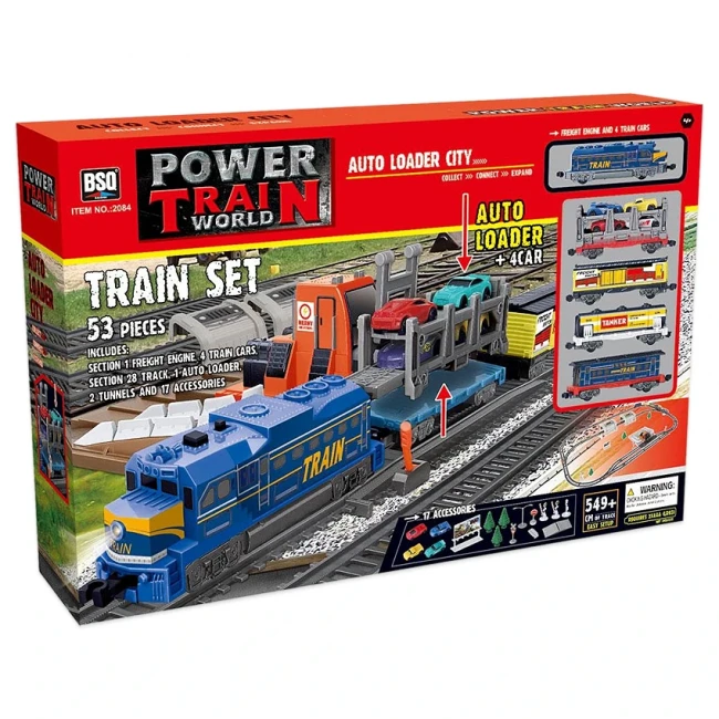 Железная дорога BSQ 2084 Power Train (автопогрузчик, 53 элемента, длина пути 549 см)