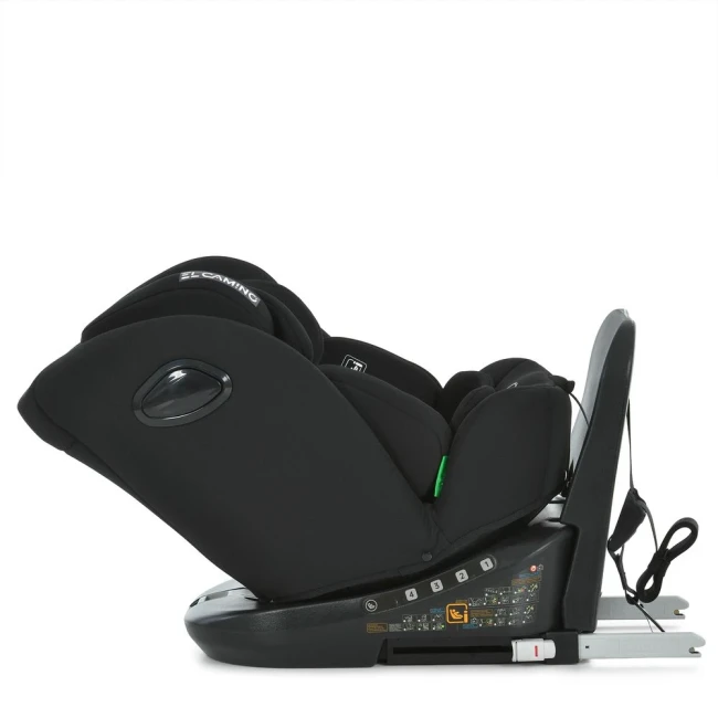 Автокрісло El Camino ME 1187 i-FREE Black, Isofix, оборот на 360 º, від народження до 36 кг