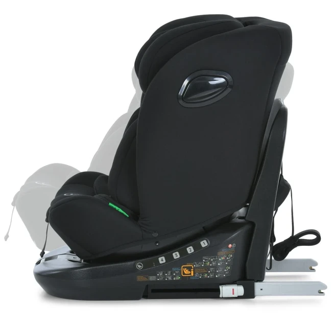Автокрісло El Camino ME 1187 i-FREE Black, Isofix, оборот на 360 º, від народження до 36 кг