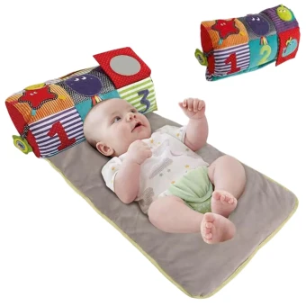 Коврик детский Baby Carpet 023-78 A с валиком (75x42 см, игровые элементы)