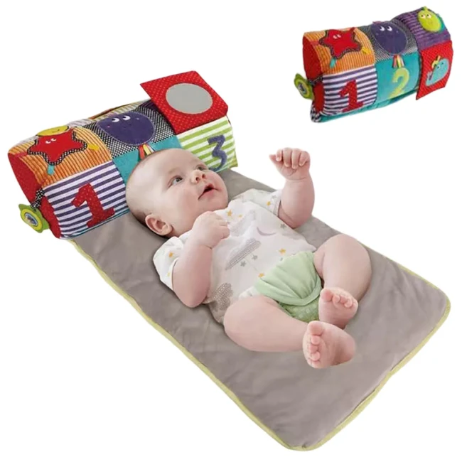 Коврик детский Baby Carpet 023-78 A с валиком (75x42 см, игровые элементы)