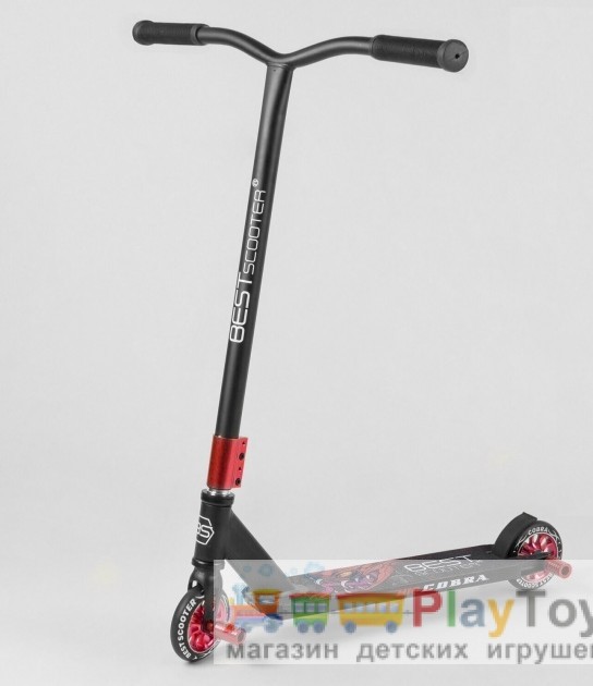 Самокат двухколесный трюковый Best Scooter (66487) HIC-система, ПЕГИ, колеса 110 - PU Самокат двухколесный трюковый Best Scooter (66487) HIC-система, ПЕГИ, колеса 110 - PU