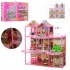 Домик для кукол Doll House 6992 (3 этажа, 8 комнат, мебель, 245 деталей, подсветка)