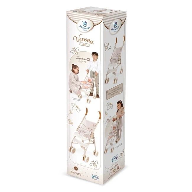 Коляска для ляльок DeCuevas 90178 Verona (прогулянкова, тростина)