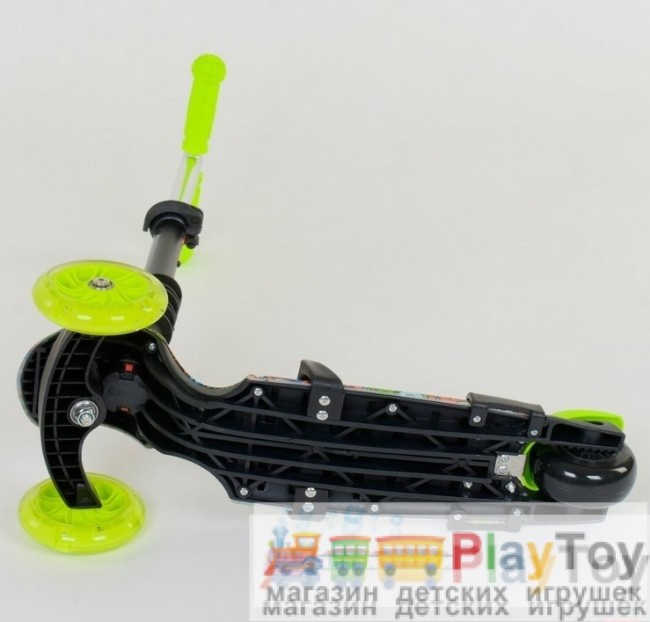 Самокат-беговел детский трехколесный Best Scooter (97630) 5 в 1, есть подсветка колес, PU-колеса, абстракция Самокат-беговел детский трехколесный Best Scooter (97630) 5 в 1, есть подсветка колес, PU-колеса, абстракция