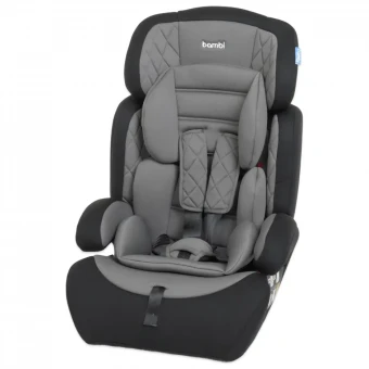 Автокресло Bambi M 3546 Gray с бустером, 9-36 кг