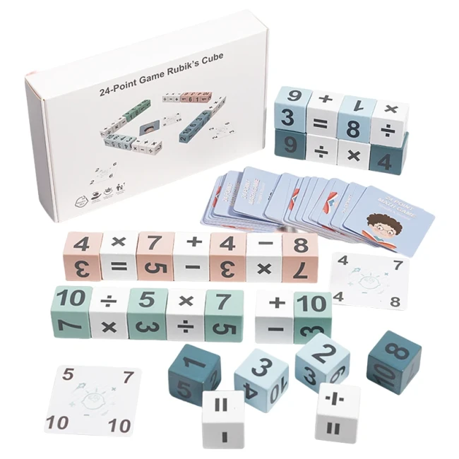 Настольная математическая игра "24-Point Game Rubik's Cube" D 384