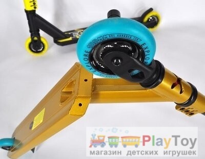 Труковий самокат Explore STERLING SUPER, система HIC, Колеса PU, підшипники ABEC, діаметр 100 мм, Пеги Труковий самокат Explore STERLING SUPER, система HIC, Колеса PU, підшипники ABEC, діаметр 100 мм, Пеги