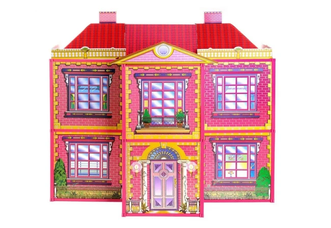 Домик для кукол My Lovely Villa 6983 (2 этажа, 6 комнат, мебель, 128 деталей)