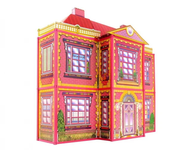 Домик для кукол My Lovely Villa 6983 (2 этажа, 6 комнат, мебель, 128 деталей)