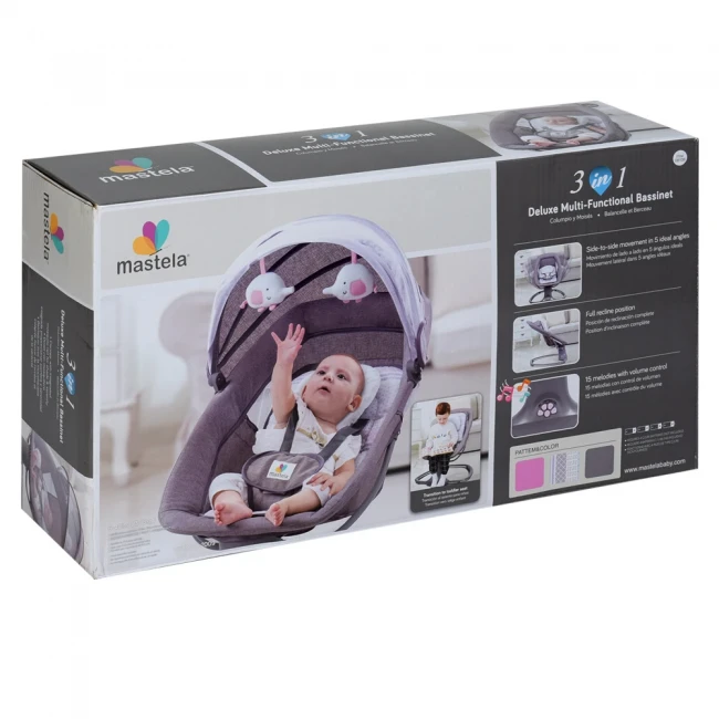 Укачивающий центр-шезлонг Mastela 8106 3 в 1