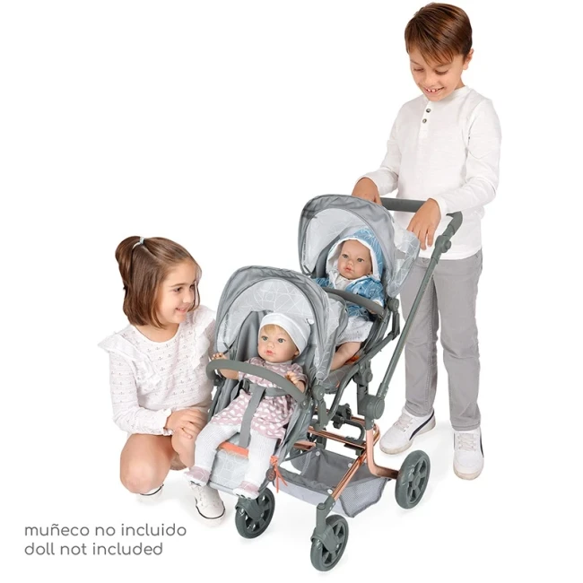 Коляска для кукол DeCuevas 90877 Cytix для близнецов (прогулочная, корзинка, рюкзак) Коляска для кукол DeCuevas 90877 Cytix для близнецов (прогулочная, корзинка, рюкзак)
