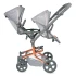 Коляска для ляльок DeCuevas 90877 Cytix для близнюків (прогулянкова, кошик, рюкзак)