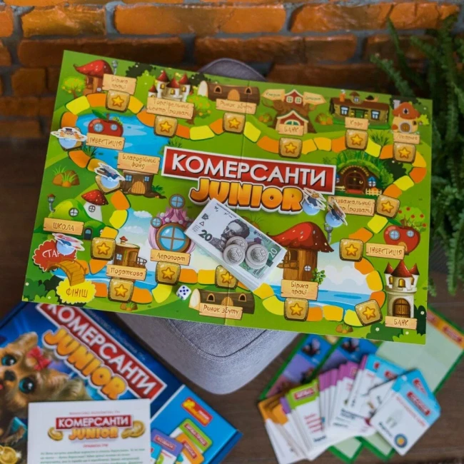 Настольная игра "Коммерсанты Junior", финансово-экономическая