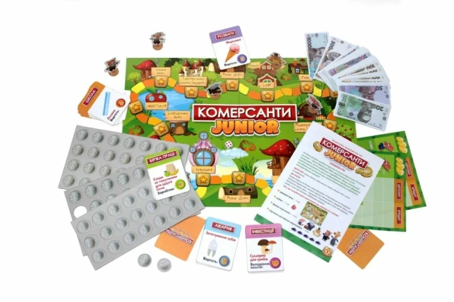 Настольная игра "Коммерсанты Junior", финансово-экономическая