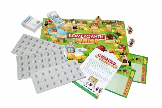 Настольная игра "Коммерсанты Junior", финансово-экономическая