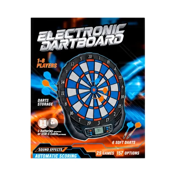 Дартс DartBoard 881 (41x47 см, 6 дротиків, електронне табло, звук)
